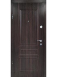 Вхідні двері квартирні Євро стандарт 22-50 Термопласт Горіх темний/біле дерево