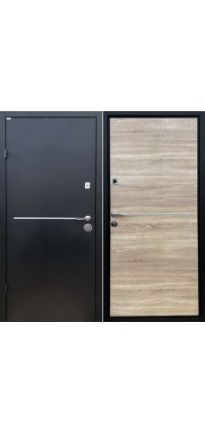 Вхідні двері в Будинок Magda Doors Прайм Лайт чорний фарба /Дуб сонома