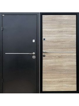 Вхідні двері  в Будинок Magda Doors Прайм Лайт чорний фарба /Дуб сонома