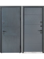 Входные двери Bulat Термо хаус 703/191  антрацит/антрацит серый