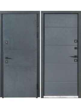 Входные двери Bulat Термо хаус 703/191  антрацит/антрацит серый