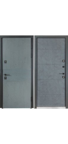 Входные двери Bulat Термо хаус 703-191 антрацит /антрацит бетон