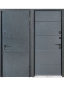 Входные двери Bulat Термо хаус 703/191  антрацит/антрацит серый