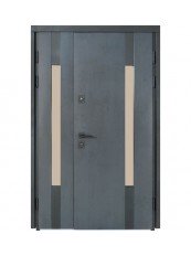 Входные двери Bulat Термо Хаус Kale 706/431 тёмный антрацит 1200 мм