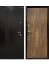 Входные двери Хортица БЦ коричневый / спил коньячный
