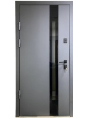 Вхідні двері  в Будинок Magda Doors Т.4/815.2 Steel антрацит / білий крафт