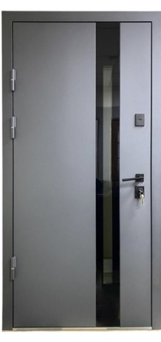 Вхідні двері в Будинок Magda Doors Т.4/815.2 Steel антрацит / білий крафт Вхідні двері в Будинок Magda Doors Т.4/815.2 Steel антрацит / білий крафт