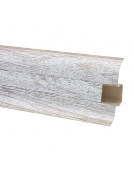 Пластиковий плінтус Premium Decor Дуб білений 325m