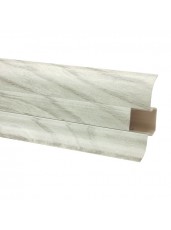 Пластиковий плінтус Premium Decor   В'яз срібний 312m