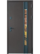 Входная дверь в Дом Magda Doors Т 15.806,1 RAL 8019/Белый супермат