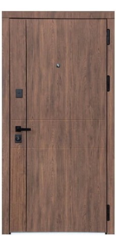 Вхідні двері Magda Doors Тип 1.ПЧ / 521.1 Дуб катанія / Дуб білий