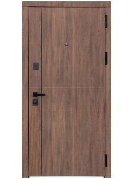 Входные двери Magda Doors Тип 1.ПЧ / 521.1 Дуб катания / Дуб белый