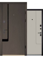 Вхідні двері  в Будинок Міністерство Дверей  Doors 2.24 / 529.1  Бронзова шагрень / Кашемір  супермат 
