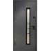 Вхідні двері в Будинок Magda Doors T.15 / 814 RAL 7024 / біле дерево
