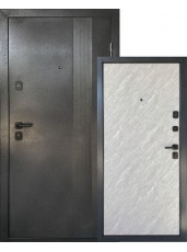 Вхідні двері  в Будинок Міністерство Дверей  Doors БУКОВЕЛЬ Чорний метал / Зріз каменю