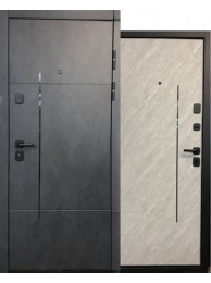 Вхідні двері  в Будинок Міністерство Дверей  Doors ГАЛИЧИНА БЦ Оксид темний / Зріз каменю 