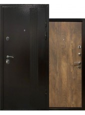 Вхідні двері  в Будинок Міністерство Дверей  Doors ХОРТИЦЯ Чорний муар / Спил коньячний 