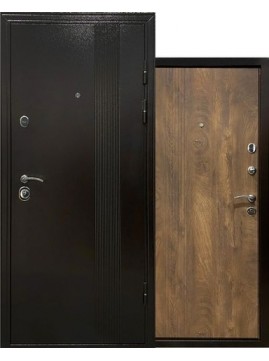 Вхідні двері  в Будинок Міністерство Дверей  Doors ХОРТИЦЯ Чорний муар / Спил коньячний 