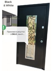 Вхідні двері  в Будинок Magda Doors Люкс BLACK AND WHITE 