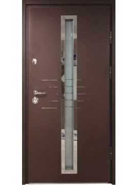 Вхідні двері  в Будинок Magda Doors Люкс Глас RAL 7016 / 8019 