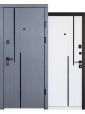 Вхідні двері Magda Doors Тип 2.24 / 541 Асфальт / Емаль біла 