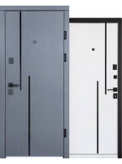 Вхідні двері Magda Doors Тип 2.24 / 541 Асфальт / Емаль біла 