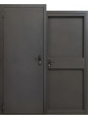 Входные двери в дом Бастион Doors ТЕХНО-4 RAL 7016 / 8019