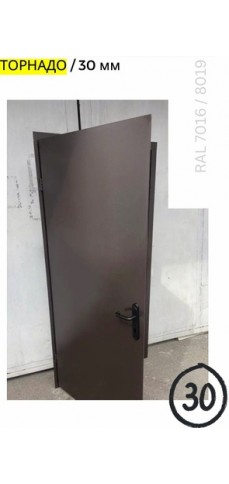 Входные двери в дом Бастион Doors Торнадо SLIM 30 Ral 7016/8019