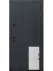 Входная дверь в квартиру ПО-260 Антрацит/Белый матовый