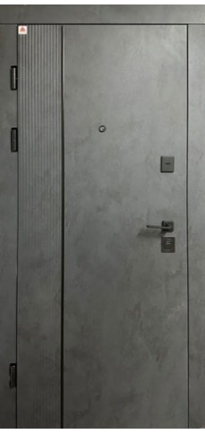 Вхідні двері Редфорт Комфорт ТЕХАС Квартира Бетон антрацит / Бетон сніжний
