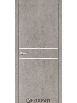 Міжкімнатні двері ALP-03 (АЛП-03) Korfad колекція Aluminium Loft Plato