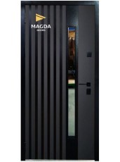 Вхідні двері  в Будинок Magda Doors Т.16 720.1 Графіт / Бетон антрацит