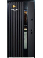 Вхідні двері  в Будинок Magda Doors Т.16 720.1 Графіт / Бетон антрацит