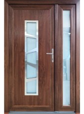 Входные двери металлопластиковые 22-V03 1200х2050