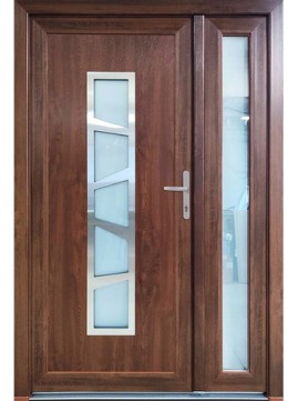 Входные двери металлопластиковые 22-V03 1200х2050